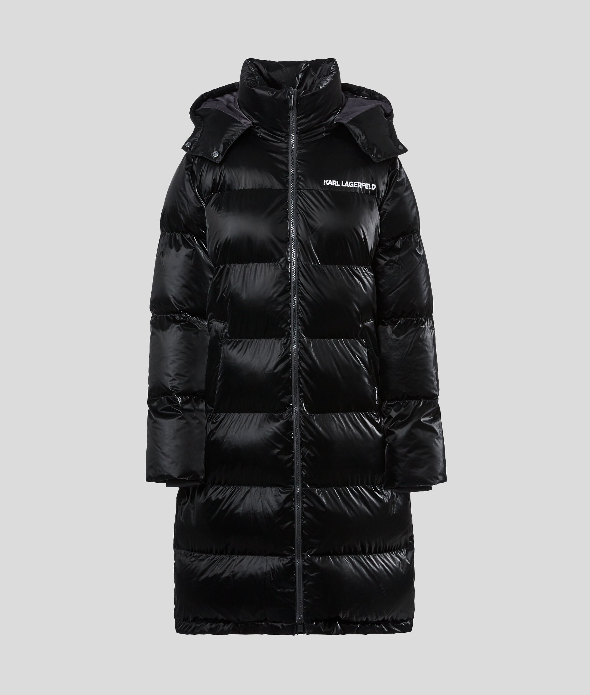 (image for) Distinctive LONGLINE HOODED PUFFER COAT